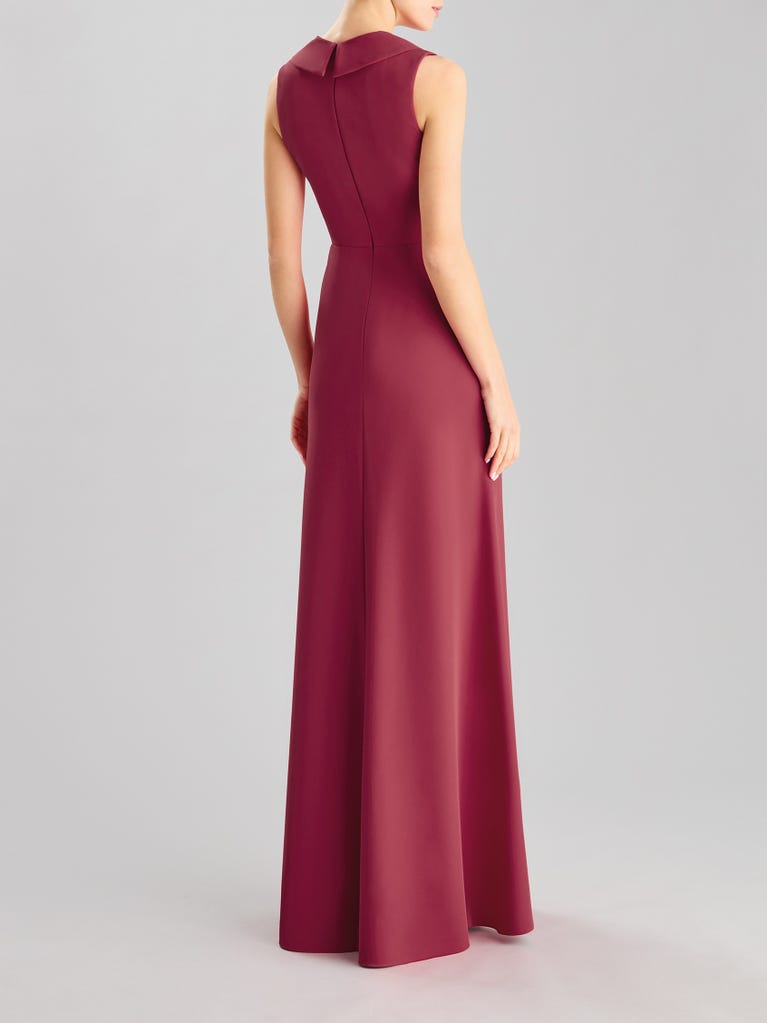 pronovias DRAPE 2425 | Vestido de fiesta corte en a con escote de pico | Pronovias Tienda