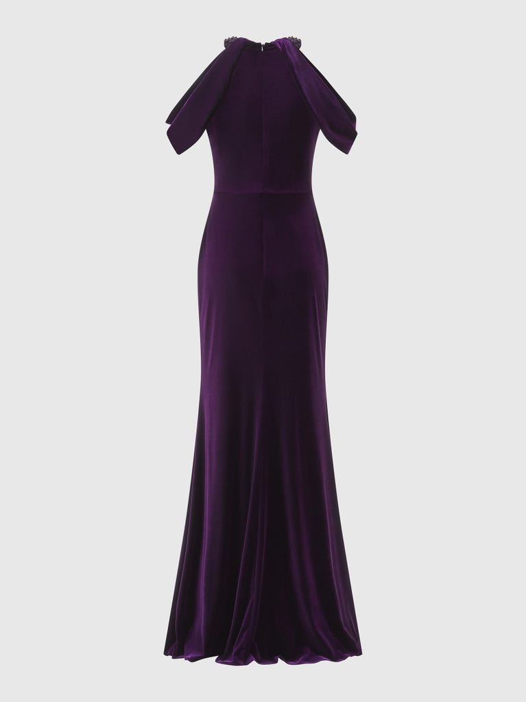 pronovias ALFABIA | Vestido de fiesta sirena con escote halter y keyhole | Marchesa Notte x Pronovias Últimos 3 días