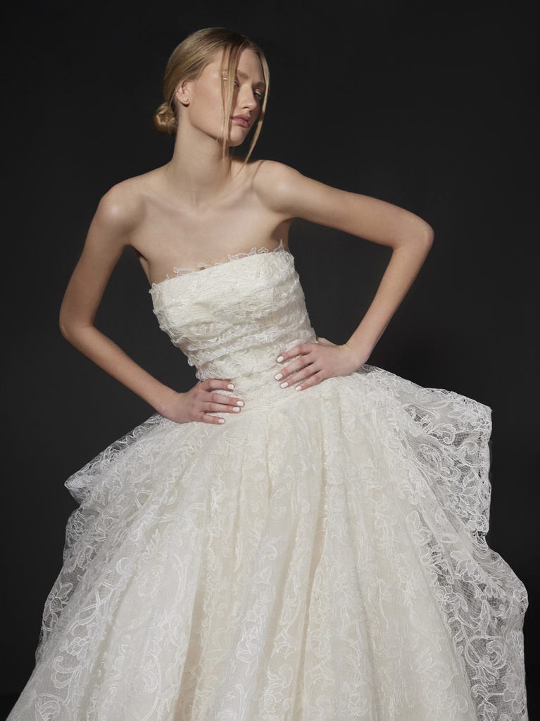 pronovias ROUX | Vestido de novia princesa palabra de honor | Vera Wang Bride Solo queda un día