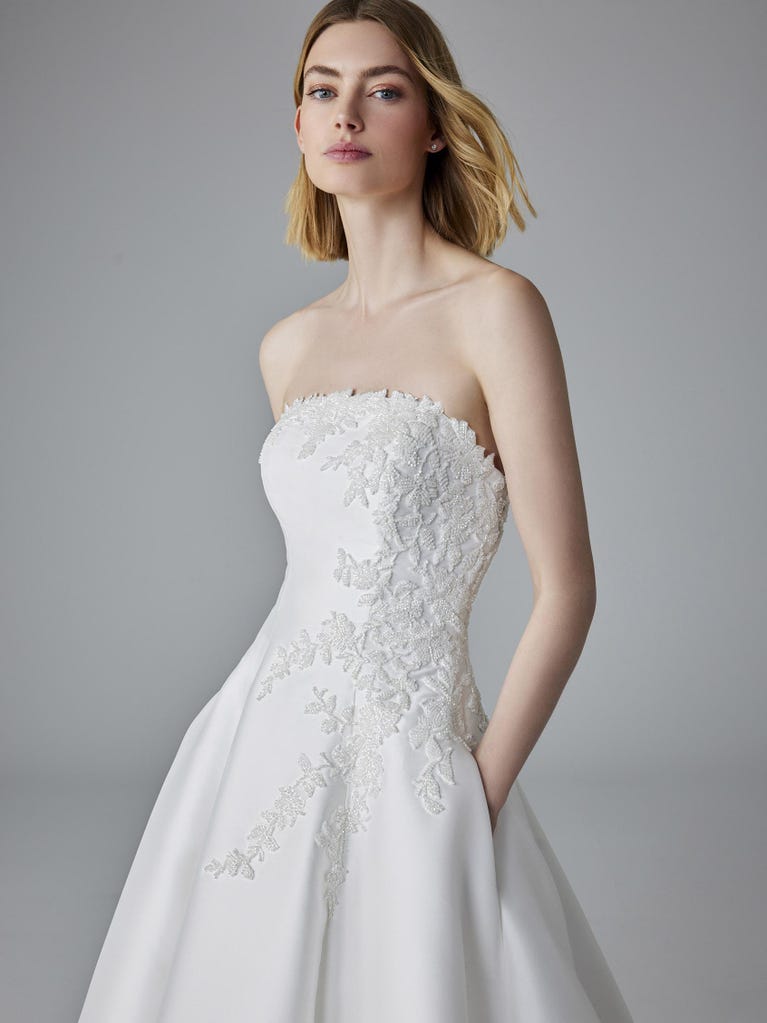 pronovias GALEN | Vestido de novia princesa palabra de honor | Pronovias Grandes ahorros