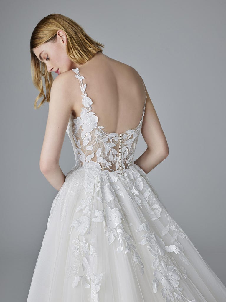 pronovias KAMERIE | Vestido de novia princesa con escote corazón | Pronovias Descuento