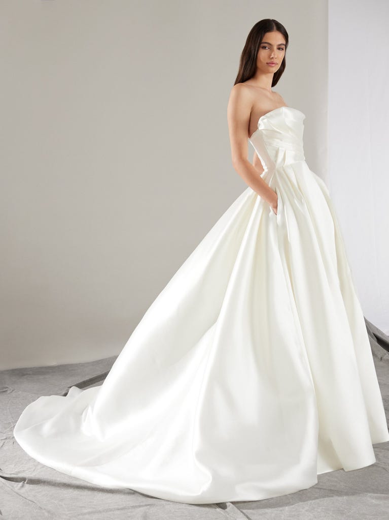 pronovias KHLOE | Vestido de novia princesa con palabra de honor | Pronovias Gran oferta