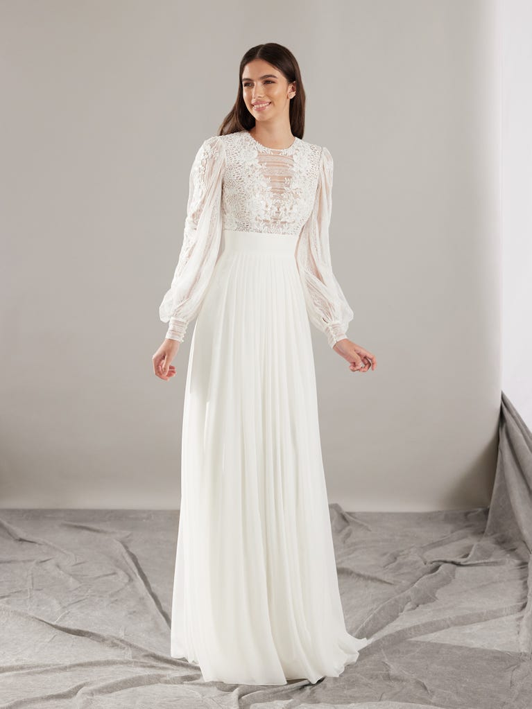 pronovias NIMBUS | Vestido de novia corte en a | Pronovias Promoción por tiempo limitado