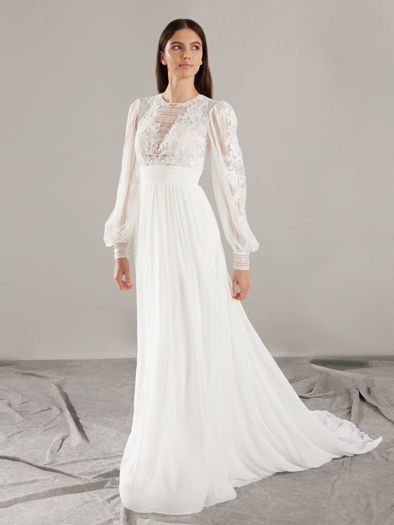 pronovias NIMBUS | Vestido de novia corte en a | Pronovias Promoción por tiempo limitado