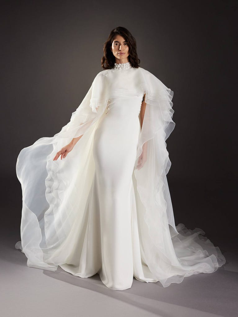 pronovias FONT | Vestido de novia sirena con cuello halter | Pronovias Descuento por venta flash