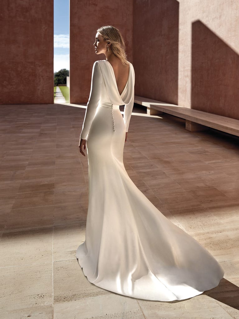 pronovias APPIA | Vestido de novia sirena con escote barco | Pronovias Promoción trimestral