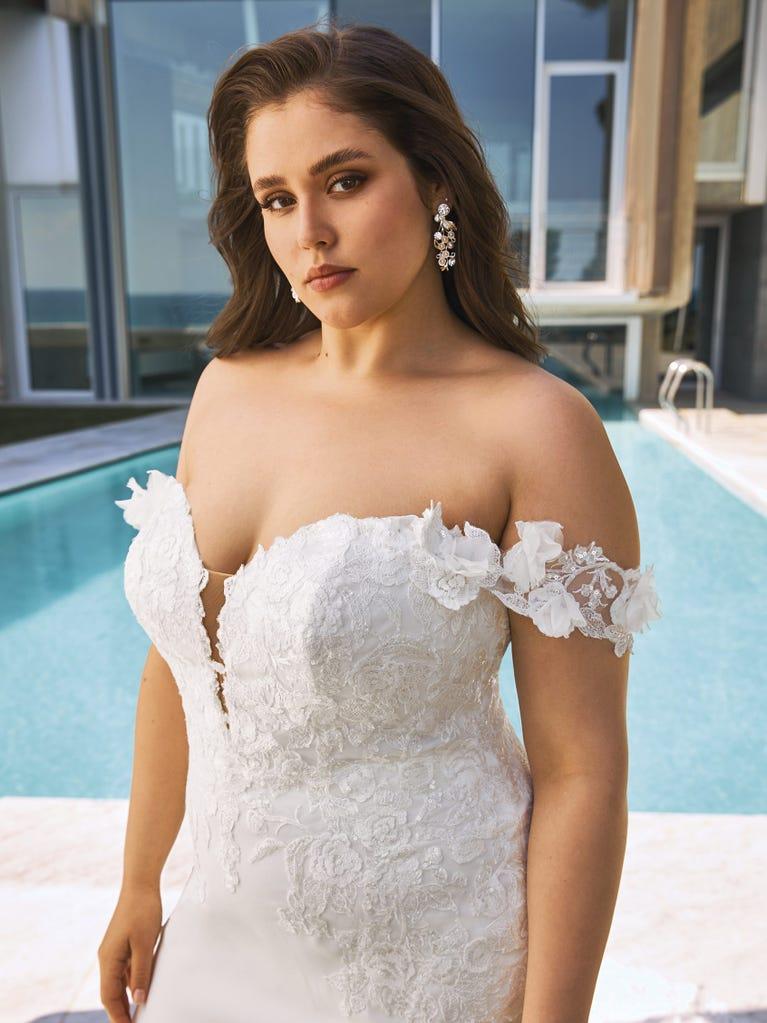 pronovias OCTAVIA | Vestido de novia sirena con escote corazón | Pronovias Rebajas de fin de temporada