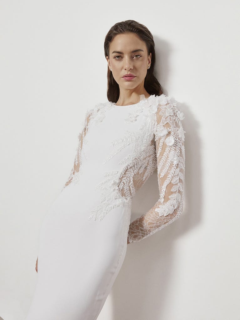 pronovias JUSTINE | Vestido de novia sirena con escote barco | Atelier Pronovias Mejor oferta