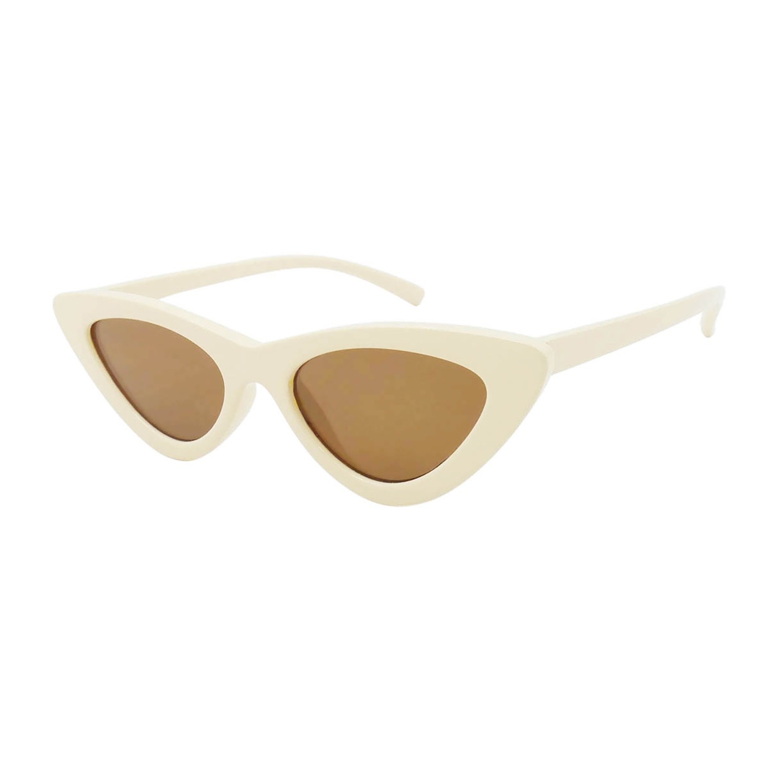 sunpers sunglasses LOLITA SHAPE POLYCARBONATE SHINY BEIGE FRAME BROWN LENS | SUNPERS SUNGLASSES Solo queda un día