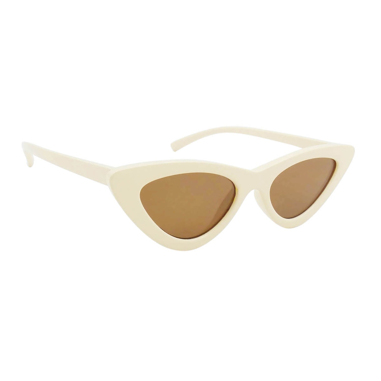 sunpers sunglasses LOLITA SHAPE POLYCARBONATE SHINY BEIGE FRAME BROWN LENS | SUNPERS SUNGLASSES Solo queda un día