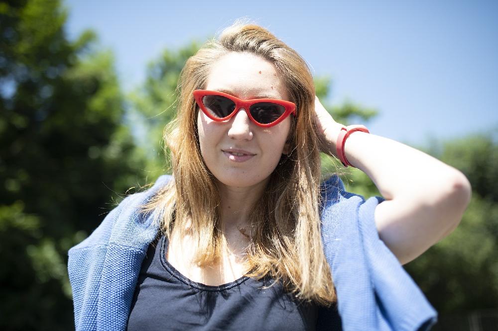 sunpers sunglasses LOLITA SHAPE POLYCARBONATE SHINY RED FRAME SMOKE LENS | SUNPERS SUNGLASSES Superdescuento