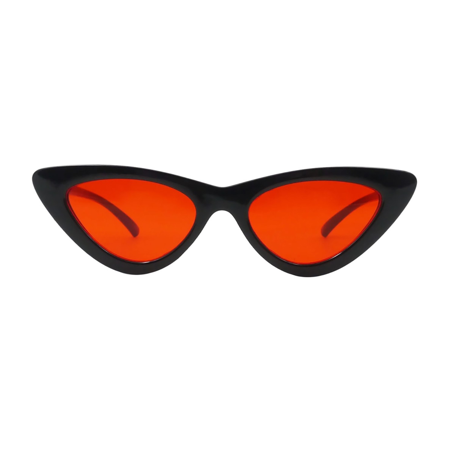 sunpers sunglasses LOLITA POLYCARBONATE SHAPE SHINY BLACK FRAME TRANSPARENT RED LENS | SUNPERS SUNGLASSES Envío internacional gratuito