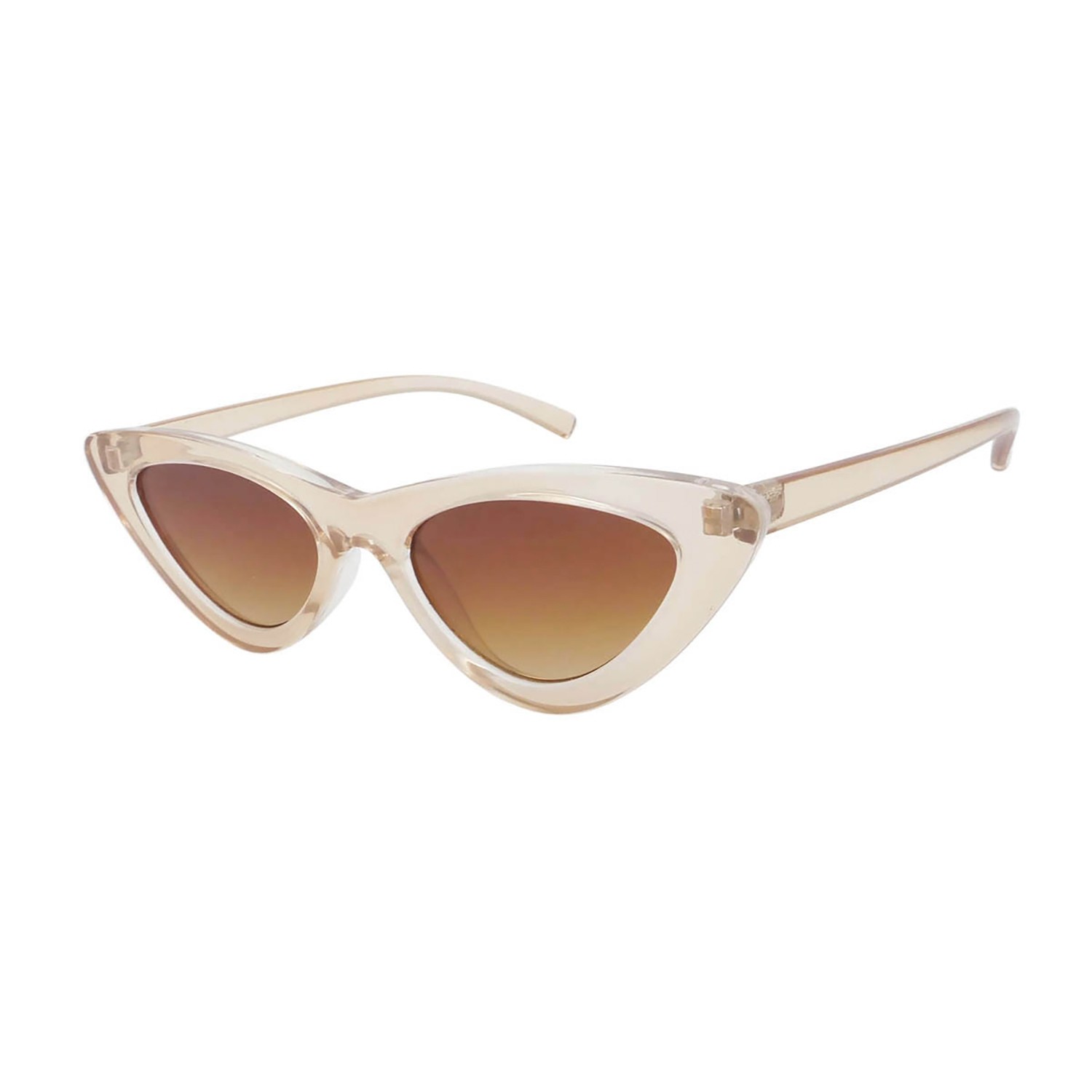 sunpers sunglasses LOLITA SHAPE POLYCARBONATE ORANGE TRANSPARENT FRAME BROWN GRADIENT LENS | SUNPERS SUNGLASSES