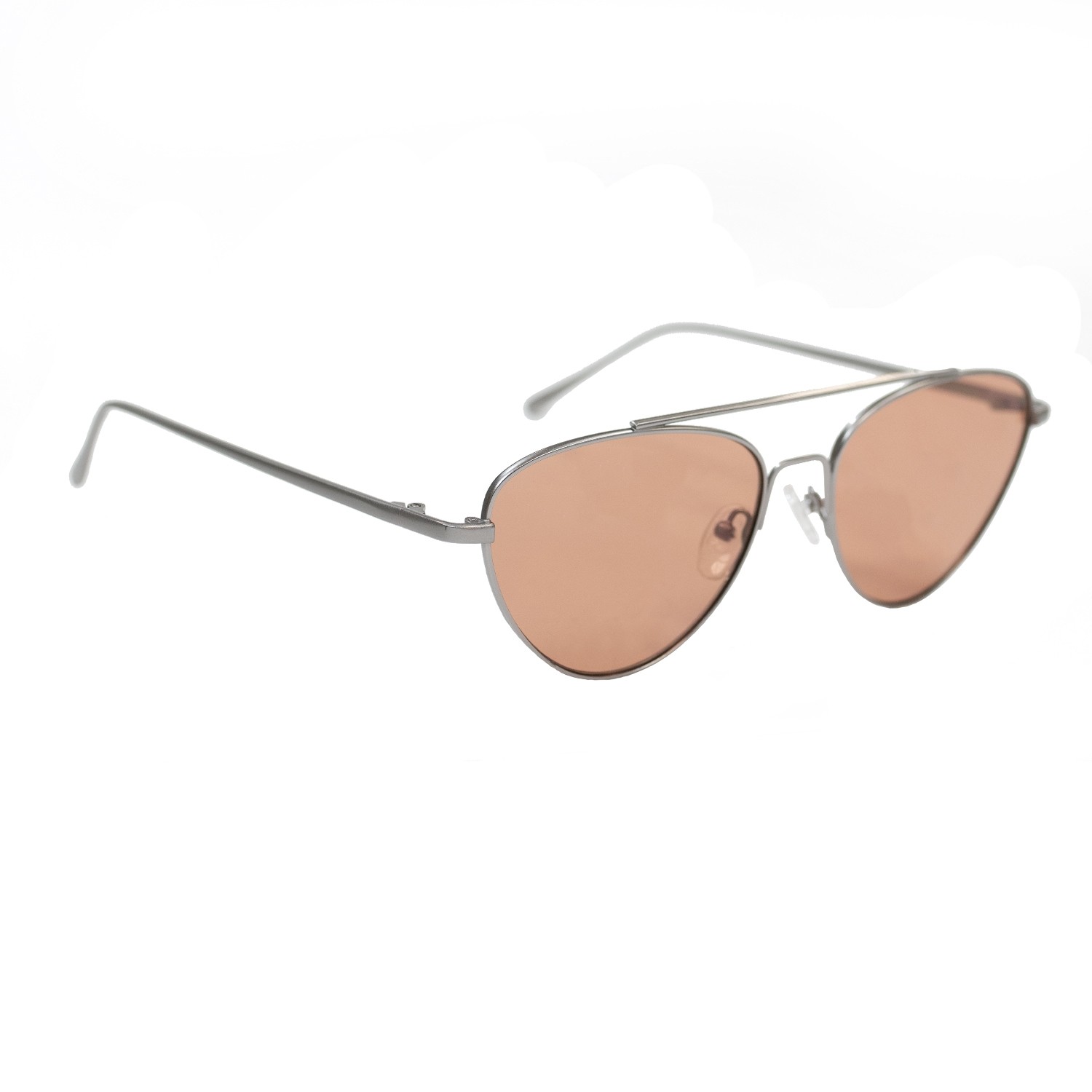 sunpers sunglasses LOLITA METAL MATTE SILVER FRAME TRANSPARENT RED LENS | SUNPERS SUNGLASSES En oferta