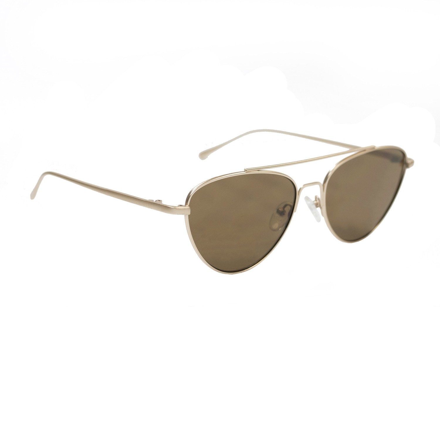 sunpers sunglasses LOLITA METAL MATTE GOLD FRAME TRANSPARENT BROWN LENS | SUNPERS SUNGLASSES Descuentos del mes