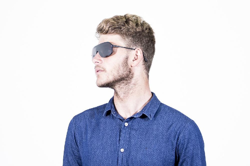 sunpers sunglasses Biarritz - Miami / negro mate - plateada plana Ofertas de temporada