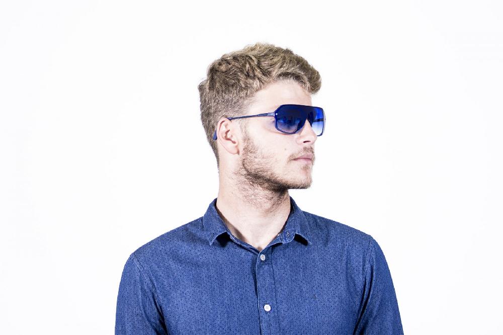 sunpers sunglasses Biarritz - Miami / azul mate - gradiente azul oscuro plana Ofertas especiales