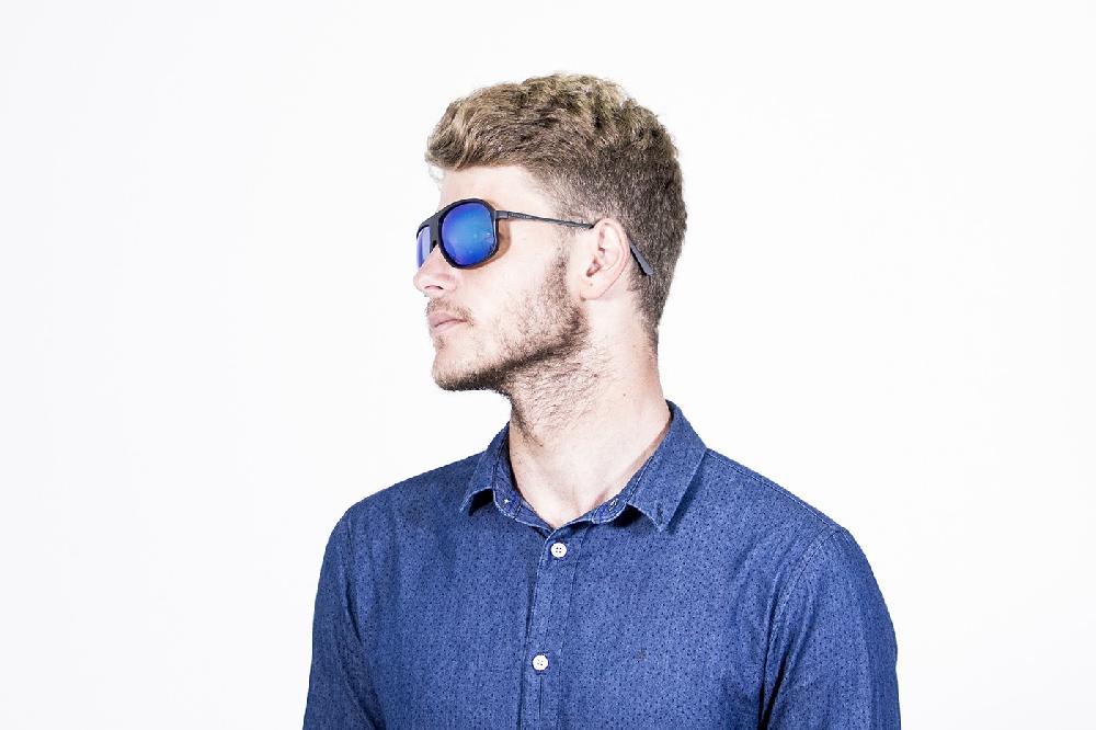 sunpers sunglasses Biarritz - Miami / negro mate - azul cielo Outlet online