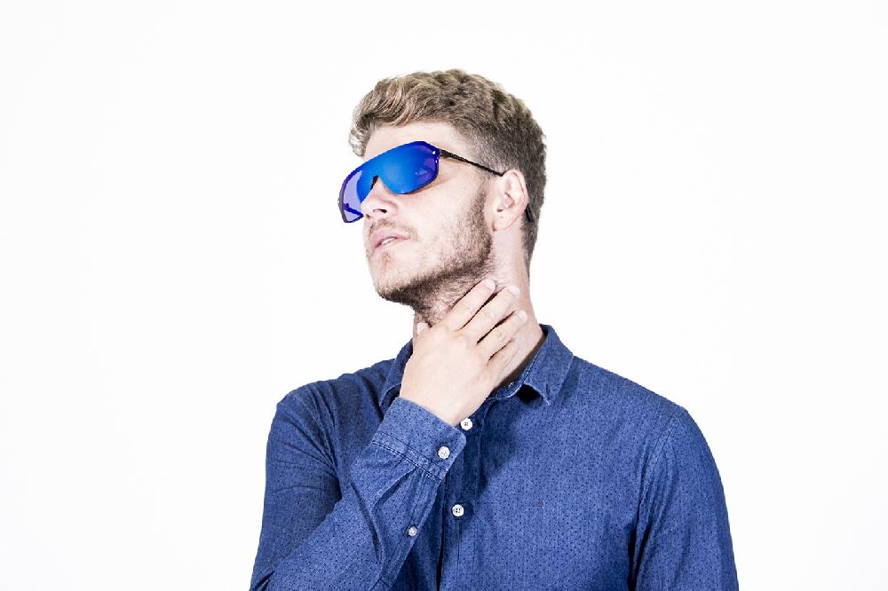 sunpers sunglasses Biarritz - Miami / carey - azul espejo plana Rebajas