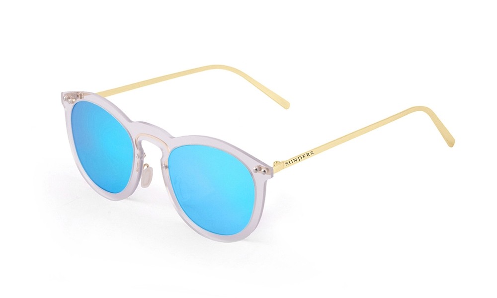 sunpers sunglasses Gafas de Sol - blanco transparente/ patilla metálica dorada | SUNPERS Último día