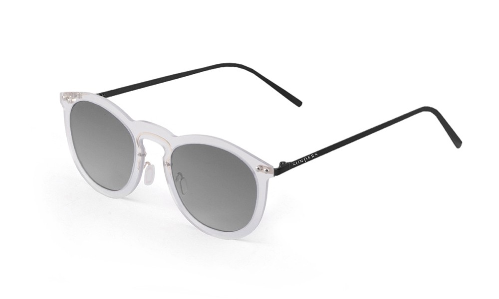 sunpers sunglasses Gafas de Sol - blanco transparent/ patilla negra metálica| SUNPERS Precio de fábrica