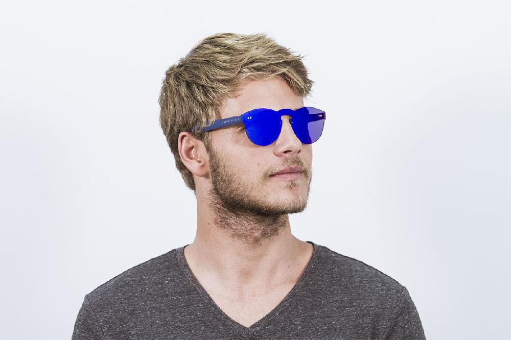 sunpers sunglasses Gafas de sol - policarbonato / lente plana azul oscura | SUNPERS Grandes descuentos