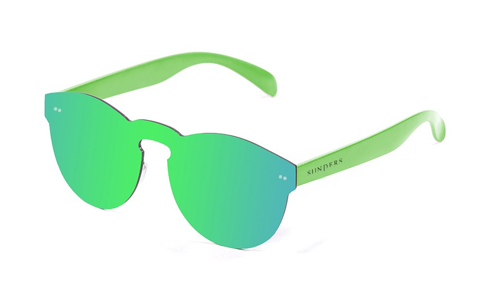 sunpers sunglasses Biarritz - Lente plana / policarbonato / verde espacial Ahorra y exporta