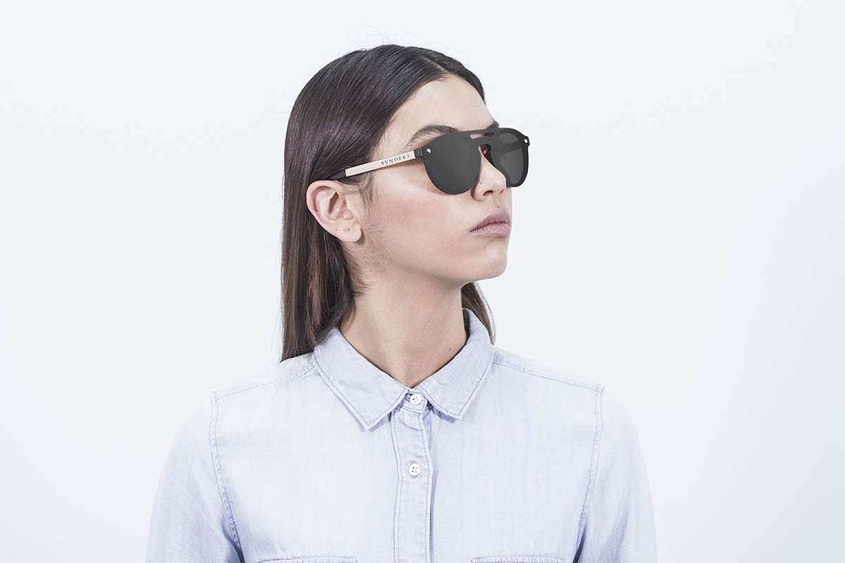 sunpers sunglasses Gafas de sol - negro mate / lente plana ahumada | SUNPERS Grandes ahorros
