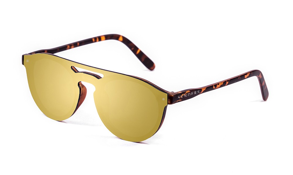 sunpers sunglasses Gafas de sol - revo / marrón efecto carey / lente plana dorada | SUNPERS Rebajas