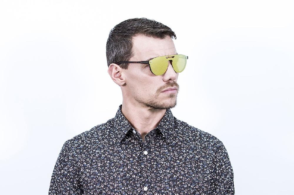 sunpers sunglasses Gafas de sol - revo / marrón efecto carey / lente plana dorada | SUNPERS Rebajas