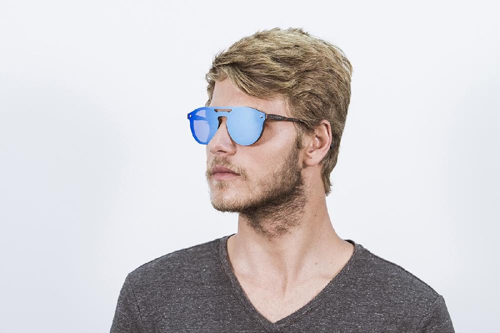 sunpers sunglasses Gafas de sol - revo / marrón efecto carey / lente plana azul cielo | SUNPERS Ofertas