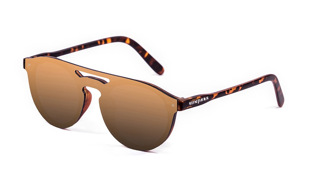 sunpers sunglasses Biarritz - Lente plana / revo / carey - marrón gradiente En oferta