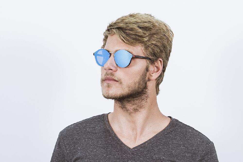 sunpers sunglasses Gafas de sol - revo / marrón / lente plana azul cielo | SUNPERS Tienda