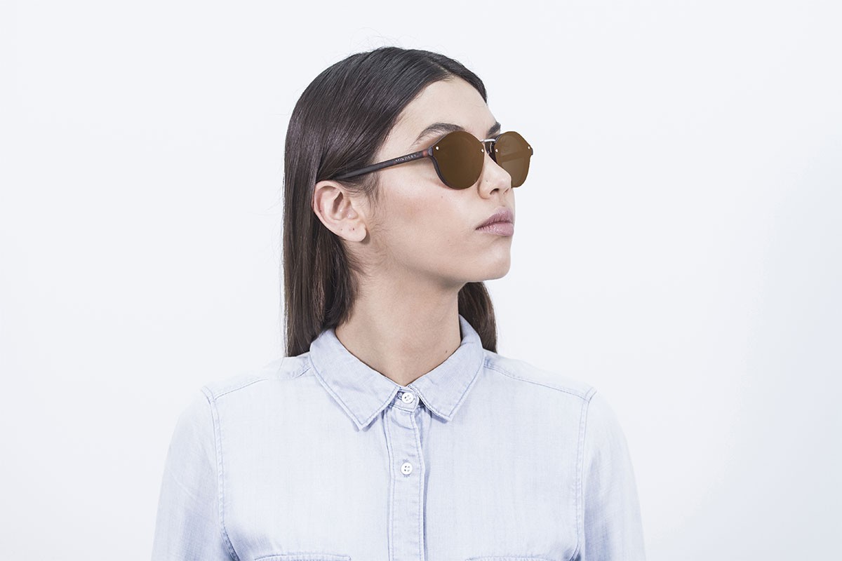 sunpers sunglasses Gafas de sol - marrón efecto carey / lente plana marrón | SUNPERS Tienda
