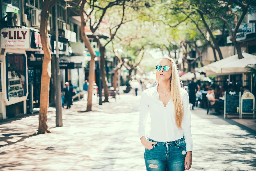 sunpers sunglasses Gafas de sol - revo / marrón claro / lente plana azul cielo | SUNPERS Liquidación