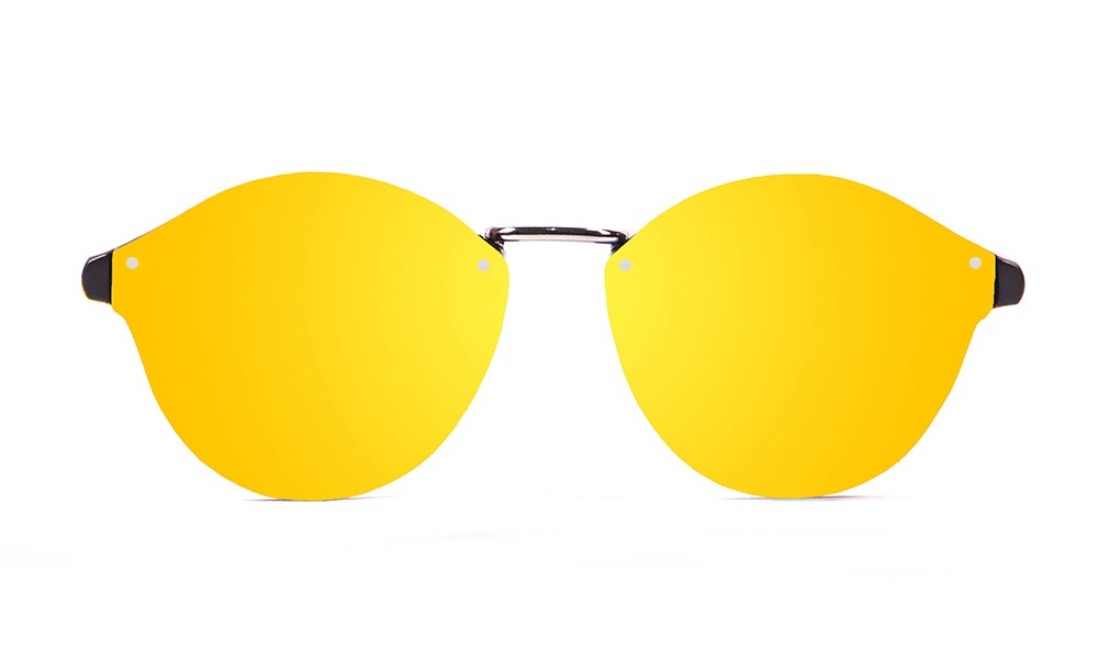 sunpers sunglasses Biarritz - Metal lente plana / carey / rojo espejo