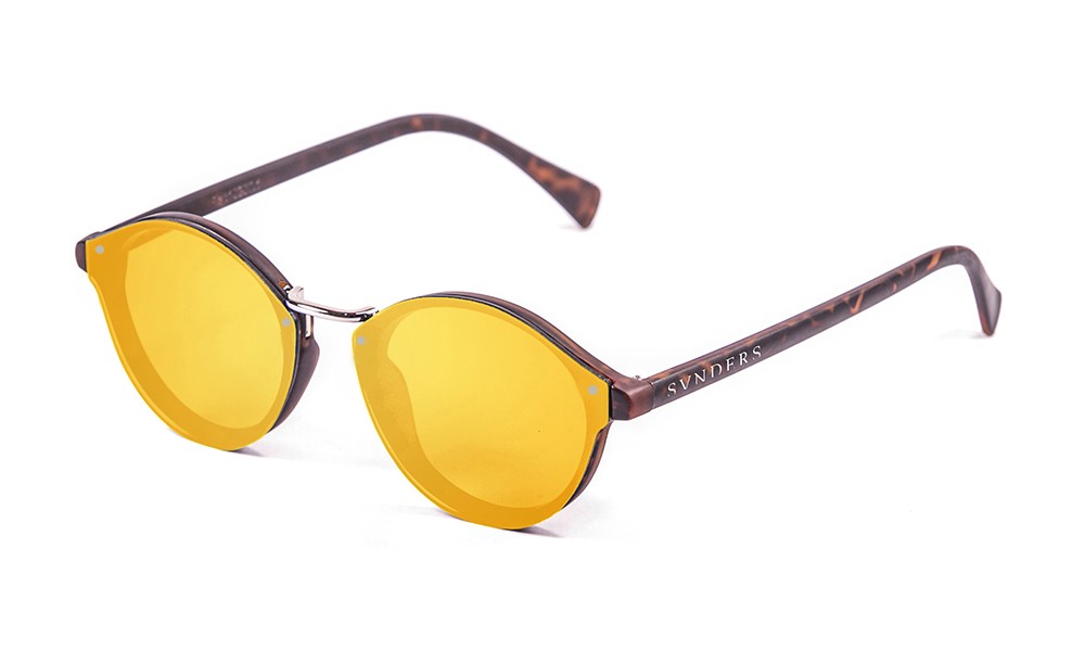 sunpers sunglasses Biarritz - Metal lente plana / carey / rojo espejo Mejor oferta