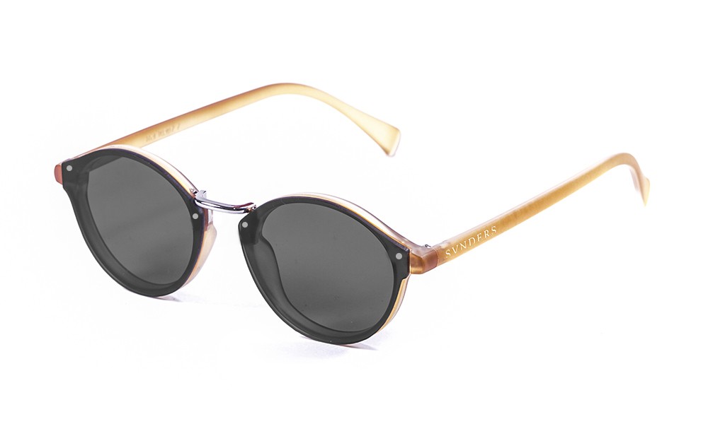 sunpers sunglasses Biarritz - Metal lente plana / mate marrón suave / ahumadas Rebajas top