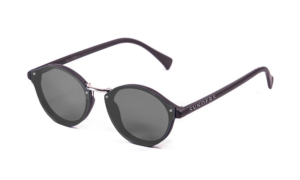 sunpers sunglasses Biarritz - Metal lente plana / negro mate / ahumadas Oferta especial