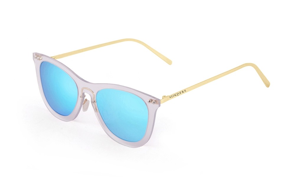 sunpers sunglasses Gafas de sol - blanco transparente/ patilla dorada metálica| SUNPERS