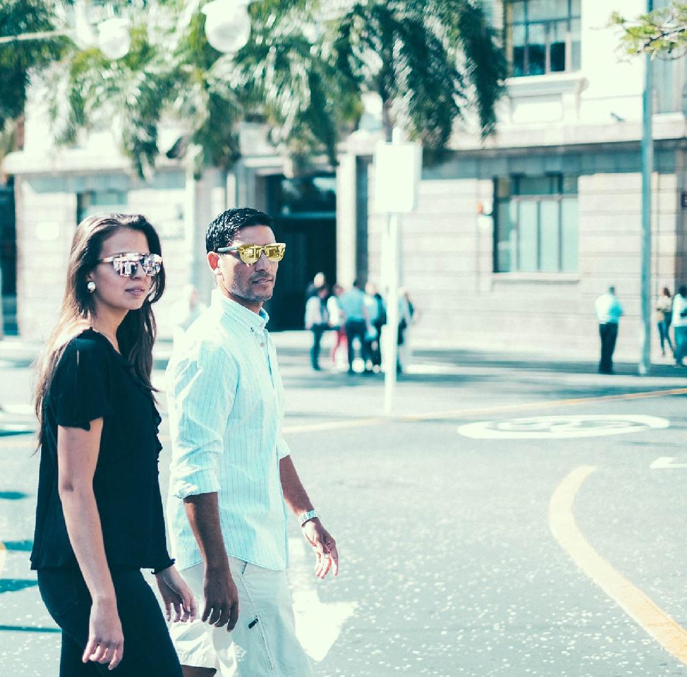sunpers sunglasses Gafas de sol - policarbonato / lente plana dorada | SUNPERS Precios de Black Friday