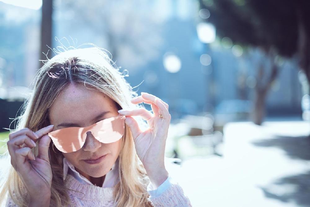 sunpers sunglasses Gafas de sol - dorado metálico / lente plana rosa | SUNPERS Descuento por venta flash