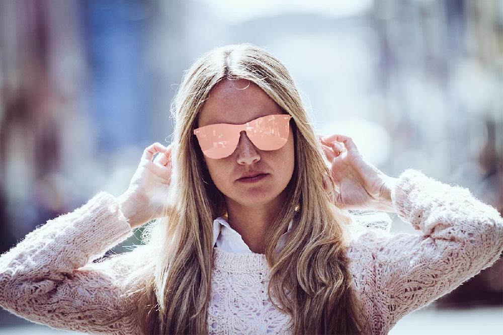 sunpers sunglasses Gafas de sol - dorado metálico / lente plana rosa | SUNPERS Descuento por venta flash