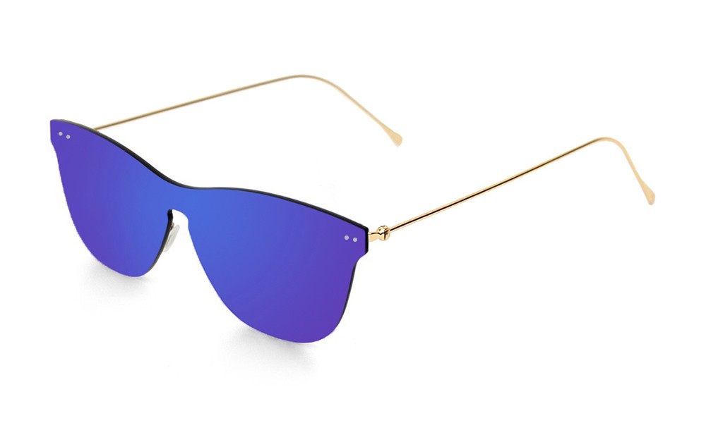 sunpers sunglasses Gafas de sol - dorado metálico / lente plana azul oscuro | SUNPERS Rebajas de fin de temporada