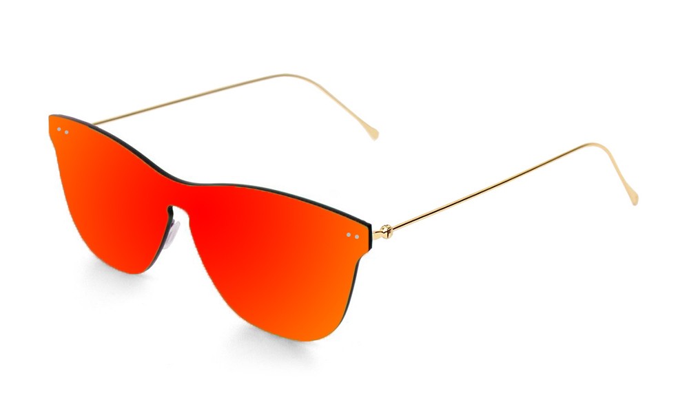 sunpers sunglasses Gafas de sol - dorado metálico / lente plana rojo | SUNPERS Devoluciones gratuitas