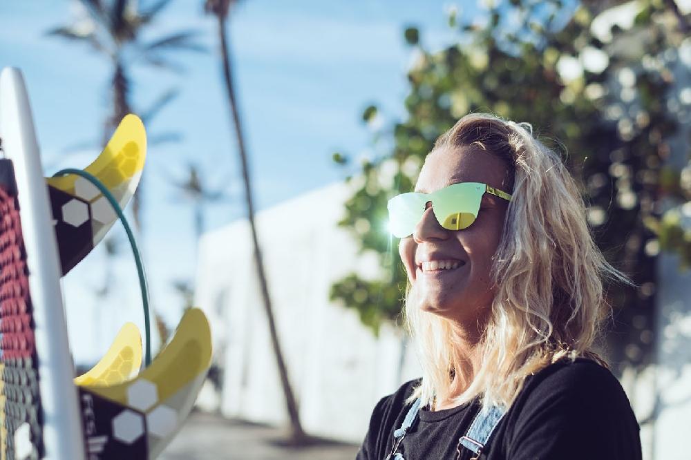 sunpers sunglasses Gafas de sol – lente plana espacial / roja | SUNPERS Venta caliente