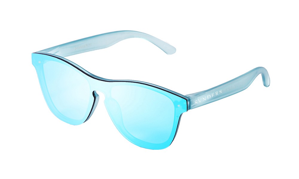 sunpers sunglasses Gafas de sol - revo / azul transparente / lente plana azul cielo | SUNPERS Tienda