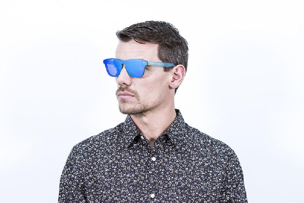 sunpers sunglasses Gafas de sol - revo / azul transparente / lente plana azul cielo | SUNPERS Tienda