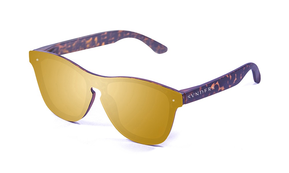 sunpers sunglasses Gafas de sol - revo / marrón efecto carey / lente plana dorada | SUNPERS Tienda