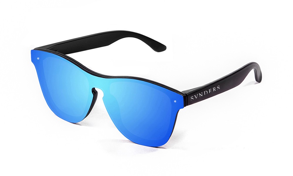 sunpers sunglasses Gafas de sol - negro mate / lente plana azul espejo | SUNPERS Liquidación